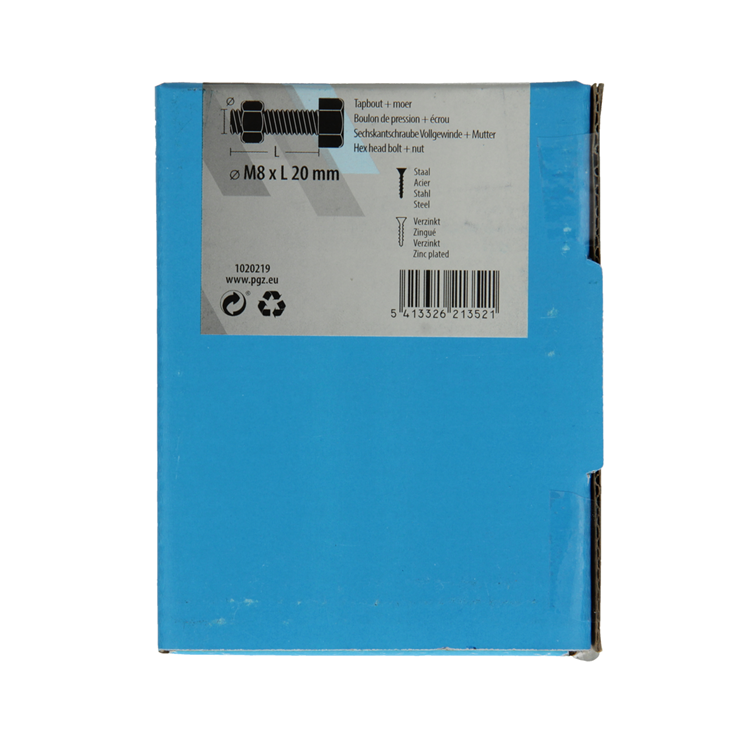 Afbeelding laden in galerijviewer, Mack 1020219 - tapbout + moer verzinkt 28 st m8 x 20 mm | 5 stuks