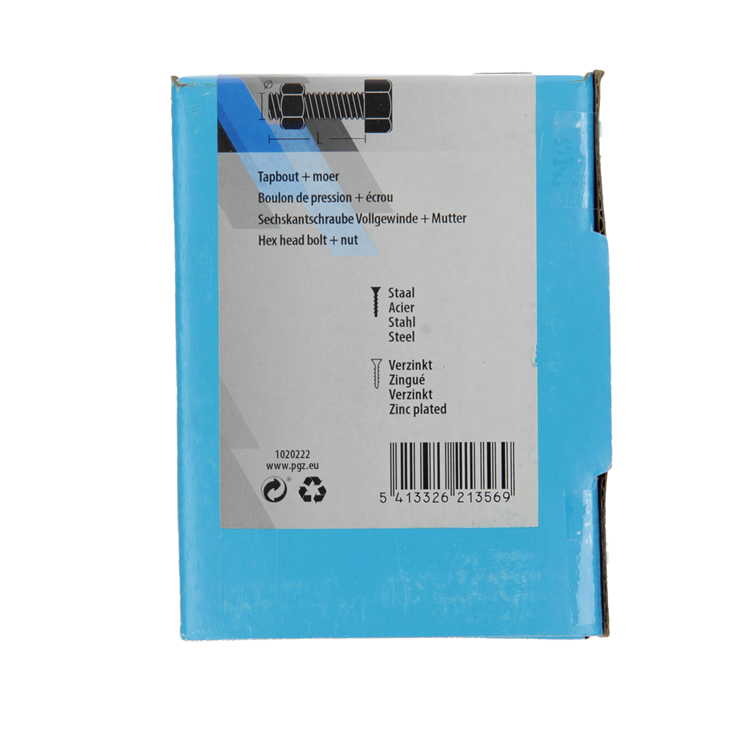 Laden Sie das Bild in Galerie -Viewer, Mack 1020222 - tapbout + moer verzinkt 16 st m8 x 60 mm | 5 stuks