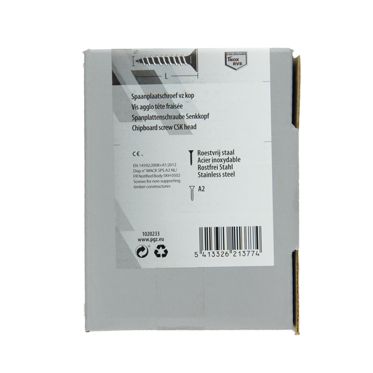 Afbeelding laden in galerijviewer, Mack 1020233 - spaanplaatschroef vz kop inox a2 200 st 4,0 x 30 mm | 2 stuks