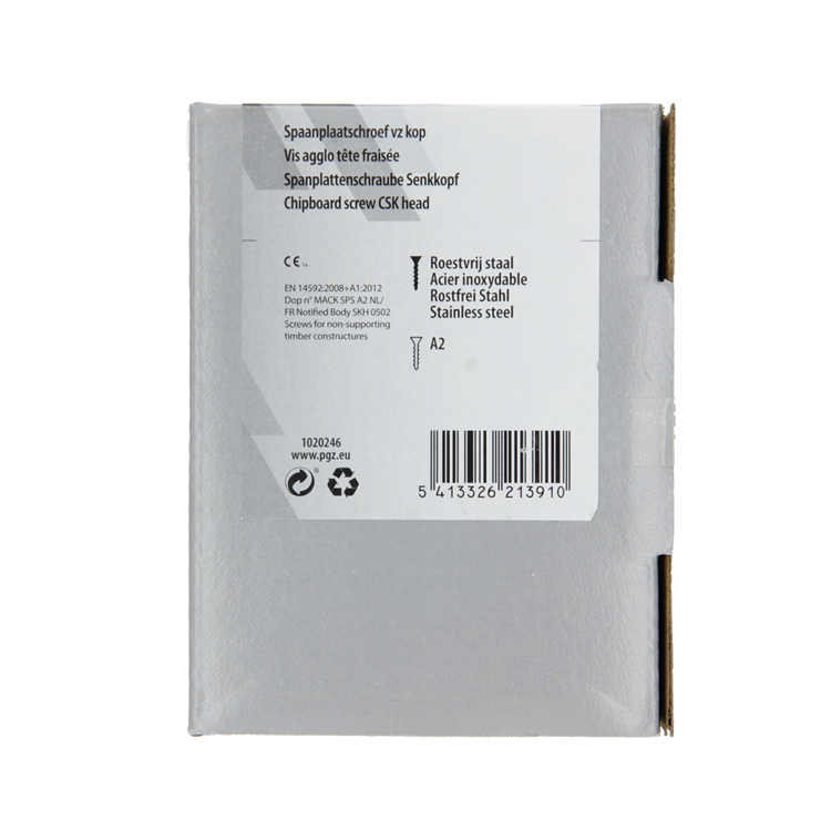 Afbeelding laden in galerijviewer, Mack 1020246 - spaanplaatschroef vz kop inox a2 100 st 5,0 x 60 mm | 2 stuks
