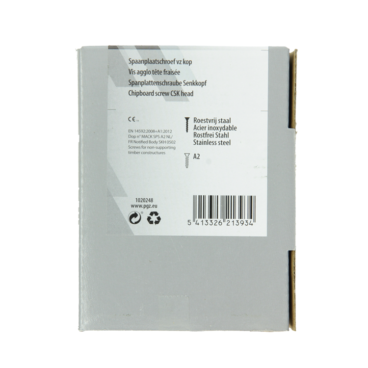 Afbeelding laden in galerijviewer, Mack 1020248 - spaanplaatschroef vz kop inox a2 50 st 5,0 x 80 mm | 2 stuks