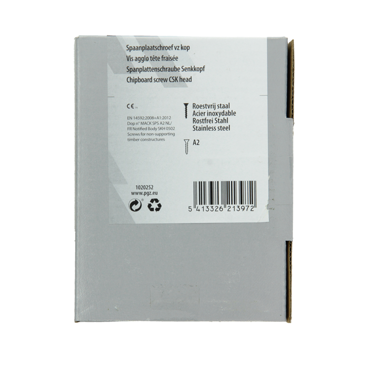 Afbeelding laden in galerijviewer, Mack 1020252 - spaanplaatschroef vz kop inox a2 50 st 6,0 x 100 mm | 2 stuks