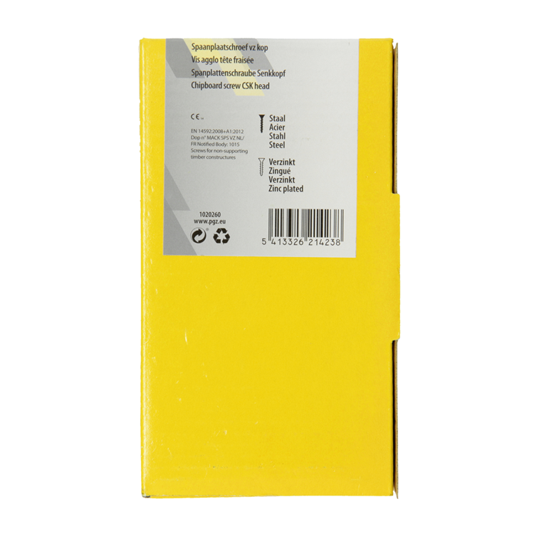 Afbeelding laden in galerijviewer, Mack 1020260 - spaanplaatschroef vz kop gvz 500 st 4,0 x 30 mm | 3 stuks