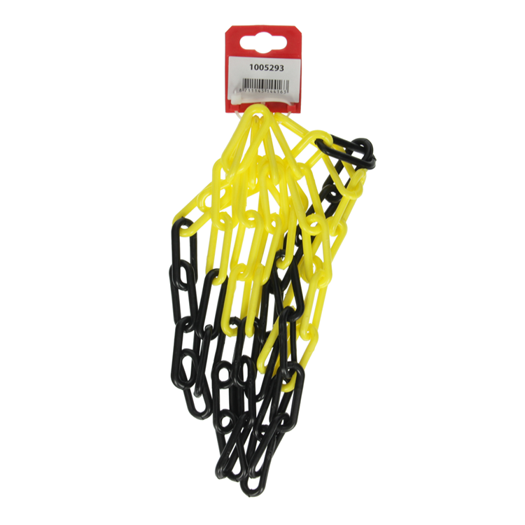 Afbeelding laden in galerijviewer, Mack 1005293 - kunststof ketting geel zwart ks-60 6,0x40mm 2mtr | 5 stuks