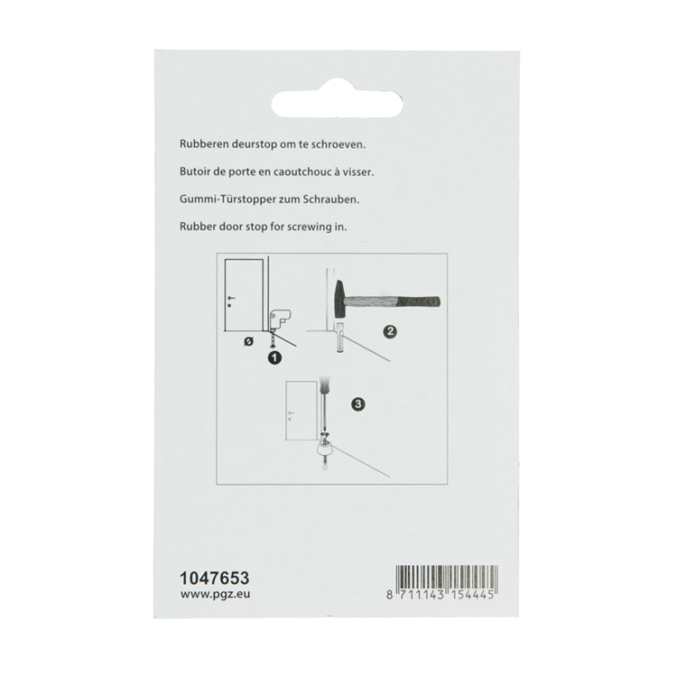 ギャラリービューアに画像をロードする, Mack 1047653 - deurstop rubber + schroef rood 30 x 35 mm 2 st pcs | 6 stuks