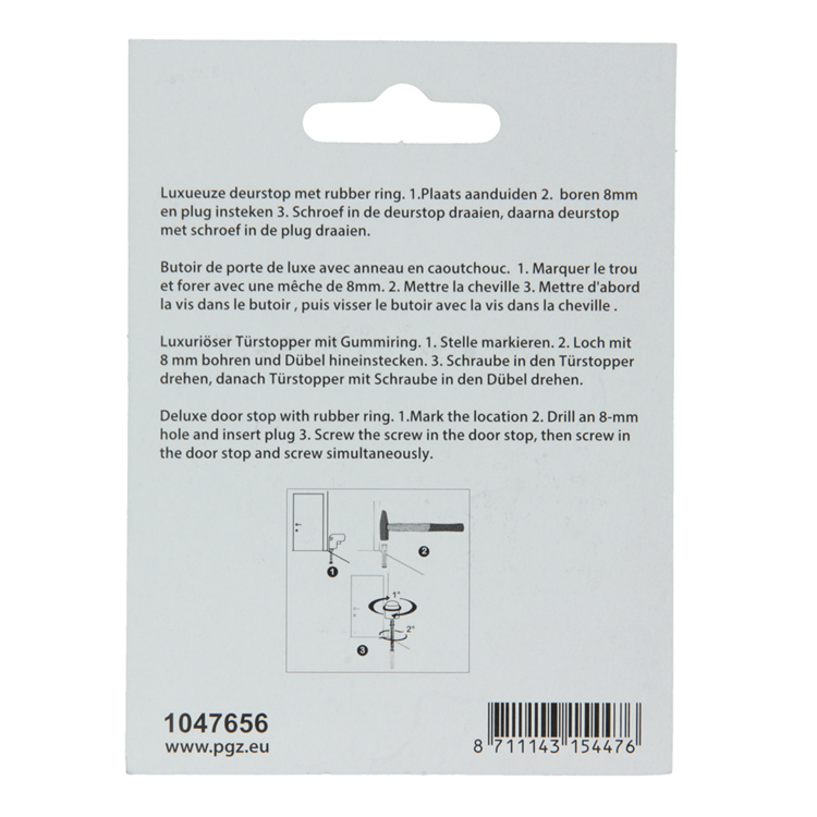 Afbeelding laden in galerijviewer, Mack 1047656 - deurstop cilindermodel vermessingd ø 30h25 mm 1 st pc | 6 stuks