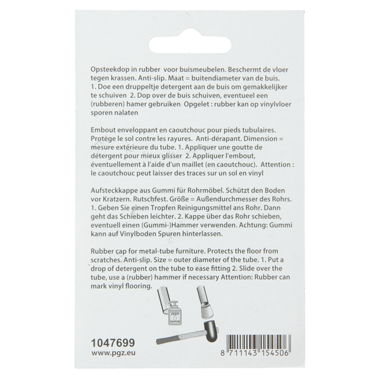 Afbeelding laden in galerijviewer, Mack 1047699 - opsteekdop rubber zwart ø 22 mm 4 st pcs | 6 stuks