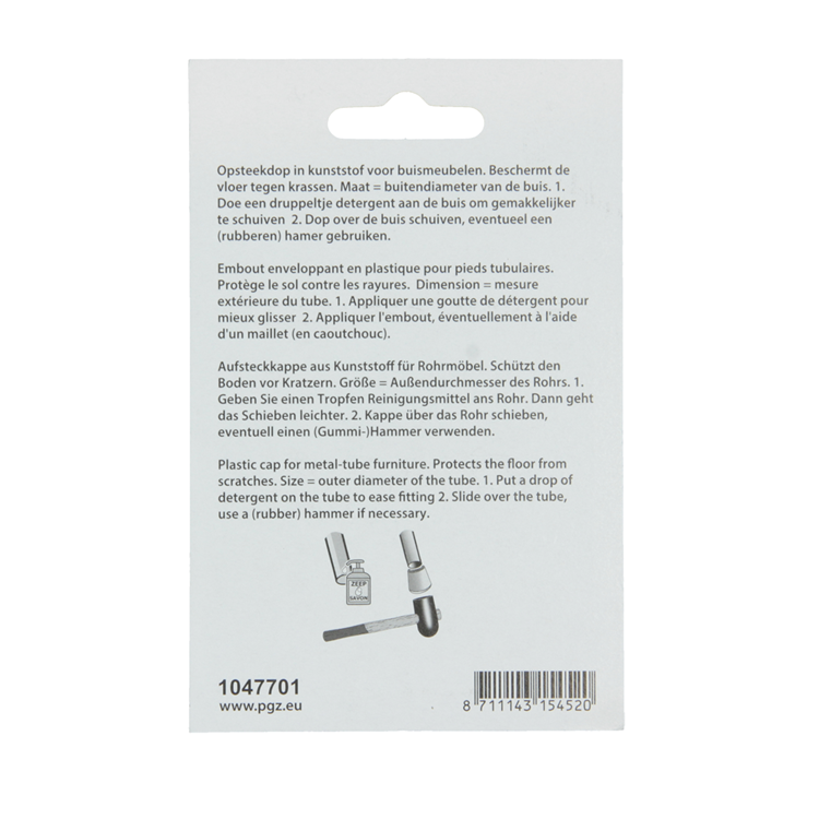 Afbeelding laden in galerijviewer, Mack 1047701 - opsteekdop kunststof zwart ø 22 mm 4 st pcs | 6 stuks