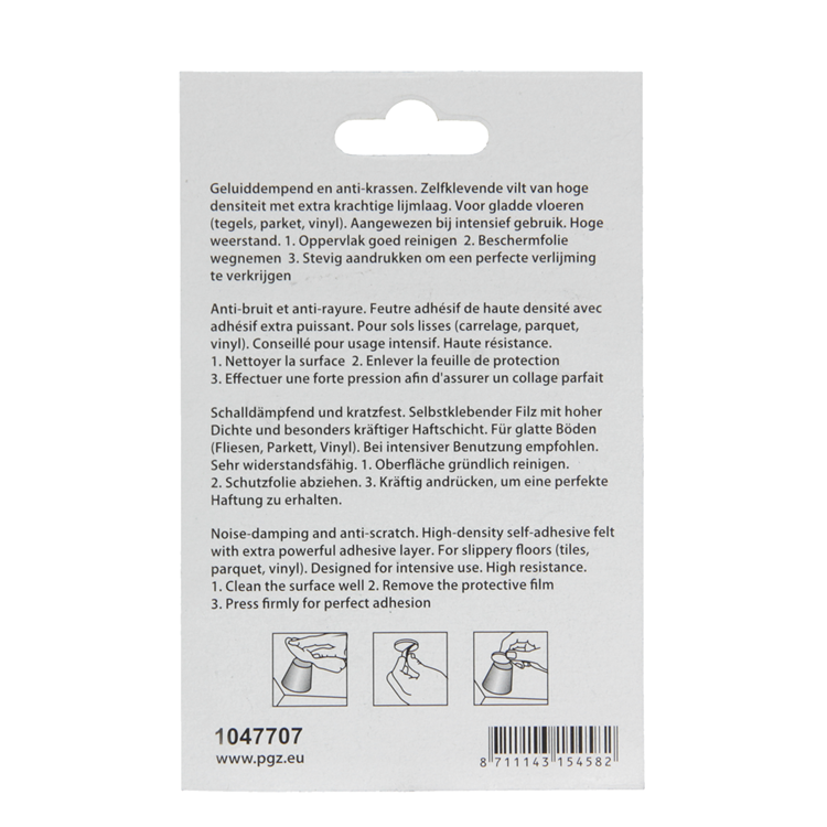 Afbeelding laden in galerijviewer, Mack 1047707 - super-vilt zelfklevend beige 19 x 19 mm 24 st pcs | 12 stuks