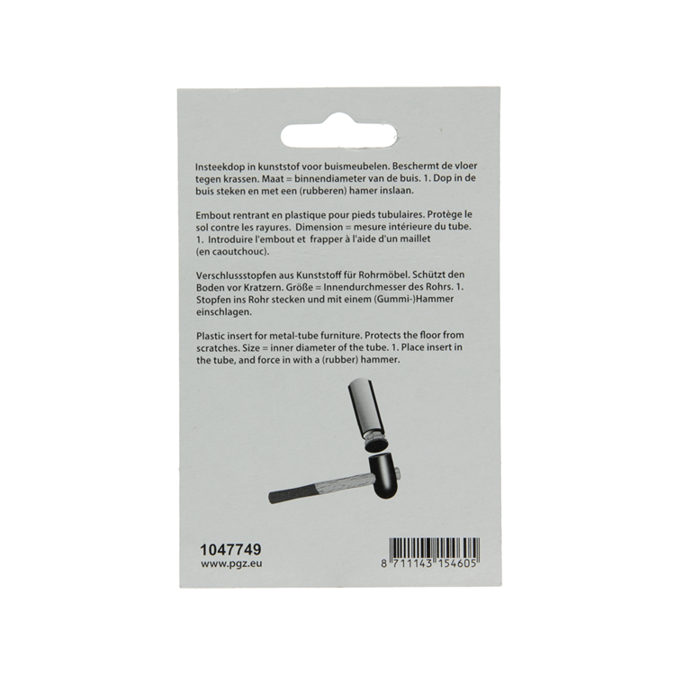 Afbeelding laden in galerijviewer, Mack 1047749 - insteekdop kunstsstof zwart 30 x 30 mm 4 st pcs | 6 stuks