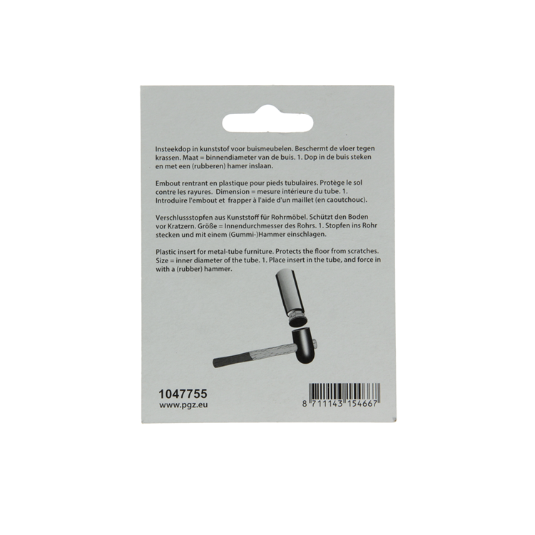 Afbeelding laden in galerijviewer, Mack 1047755 - insteekdop kunstsstof zwart ø 16 mm 4 st pcs | 6 stuks