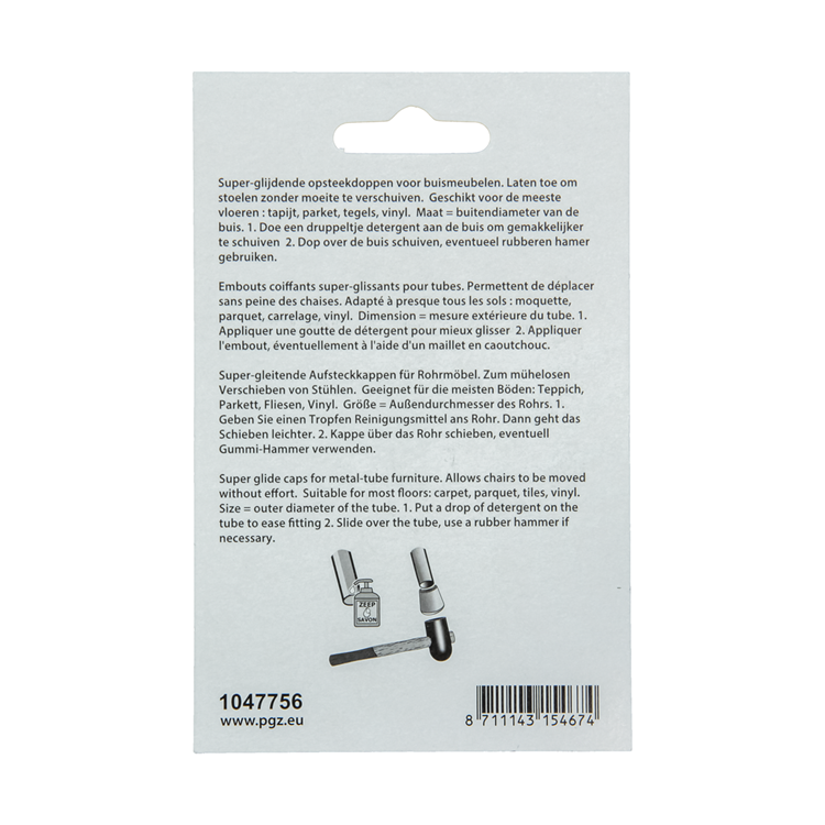 Afbeelding laden in galerijviewer, Mack 1047756 - super-glij-opsteekdop grijs ø 17 - 20 mm 4 st pcs | 6 stuks