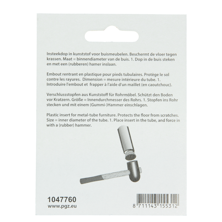 Afbeelding laden in galerijviewer, Mack 1047760 - insteekdop kunstsstof zwart ø 12 mm 4 st pcs | 6 stuks