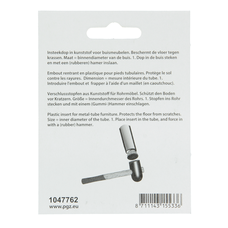 Chargez l'image dans la visionneuse de la galerie, Mack 1047762 - insteekdop kunstsstof zwart ø 19 mm 4 st pcs | 6 stuks