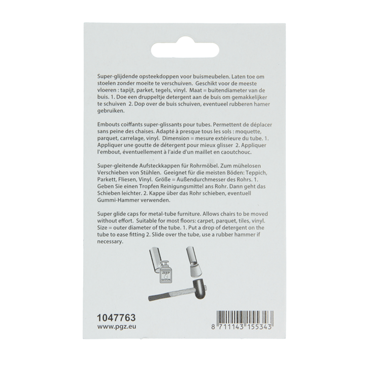 Afbeelding laden in galerijviewer, Mack 1047763 - super-glij-opsteekdop grijs ø 21 - 24 mm 4 st pcs | 6 stuks