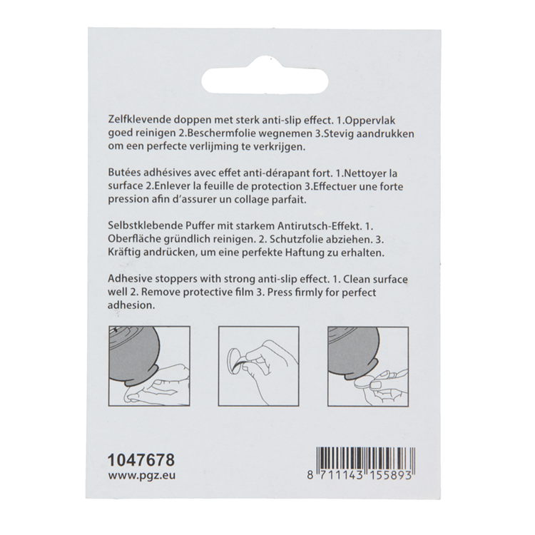 Afbeelding laden in galerijviewer, Mack 1047678 - anti-slip stootdop transparant ø 20 mm 4 st pcs | 12 stuks