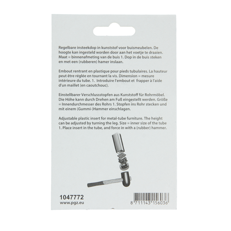 Chargez l'image dans la visionneuse de la galerie, Mack 1047772 - regelbare insteekdop zwart 20 x 20 mm 2 st pcs | 6 stuks