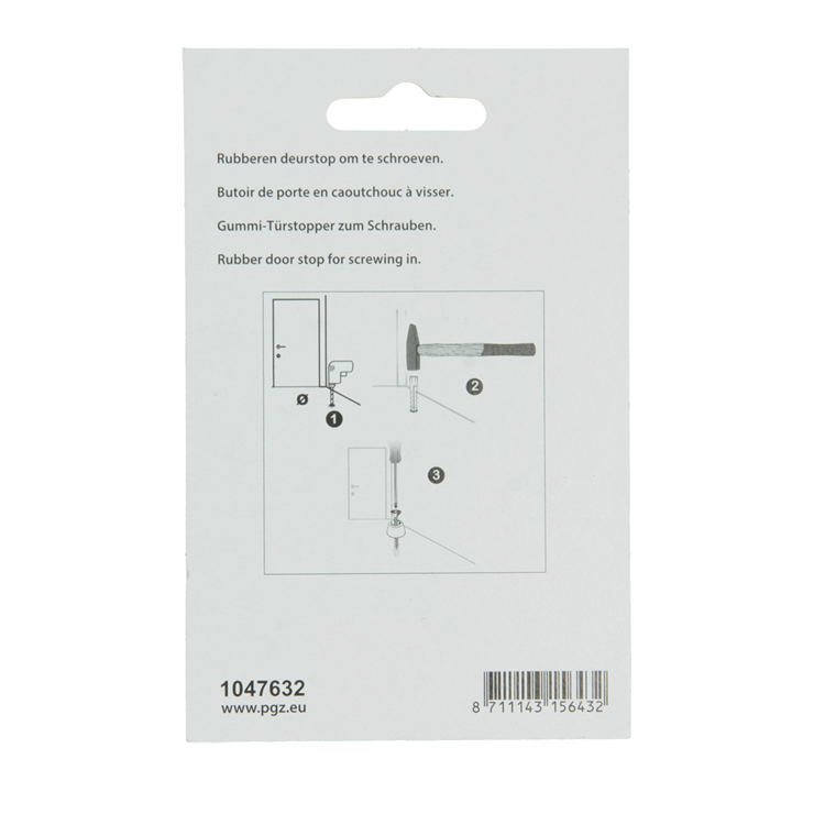 Chargez l'image dans la visionneuse de la galerie, Mack 1047632 - deurstop rubber + schroef grijs 30 x 35 mm 2 st pcs | 6 stuks