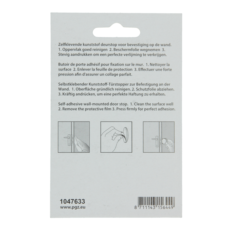 Afbeelding laden in galerijviewer, Mack 1047633 - deurstop zelfklevend wit ø 60 mm 2 st pcs | 6 stuks