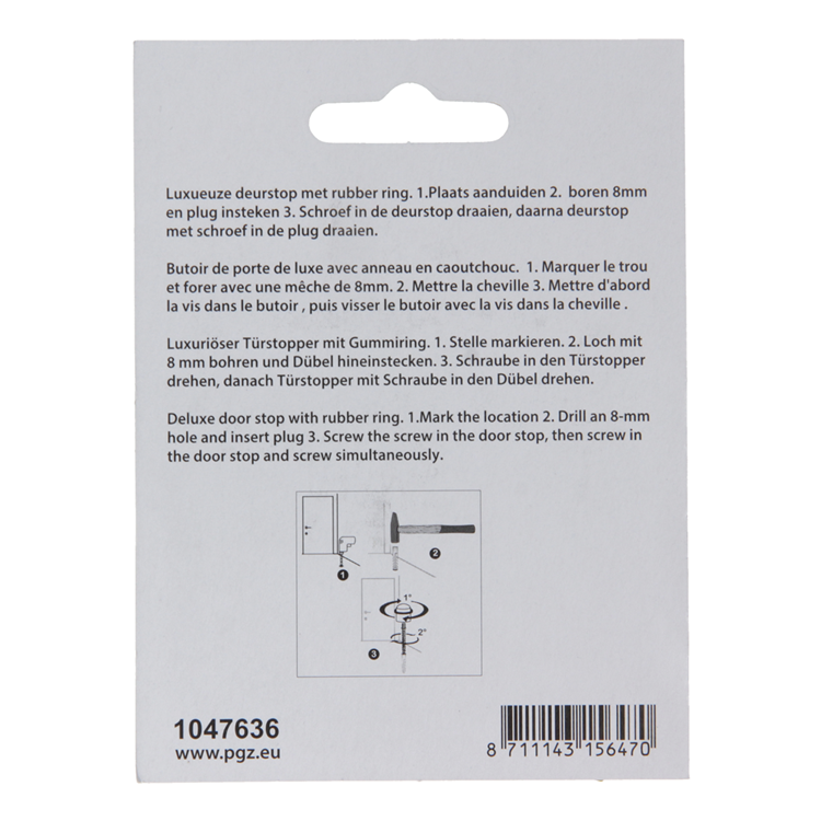 Afbeelding laden in galerijviewer, Mack 1047636 - deurstop cilindermodel inox look ø 30h35 mm 1 st pc | 6 stuks