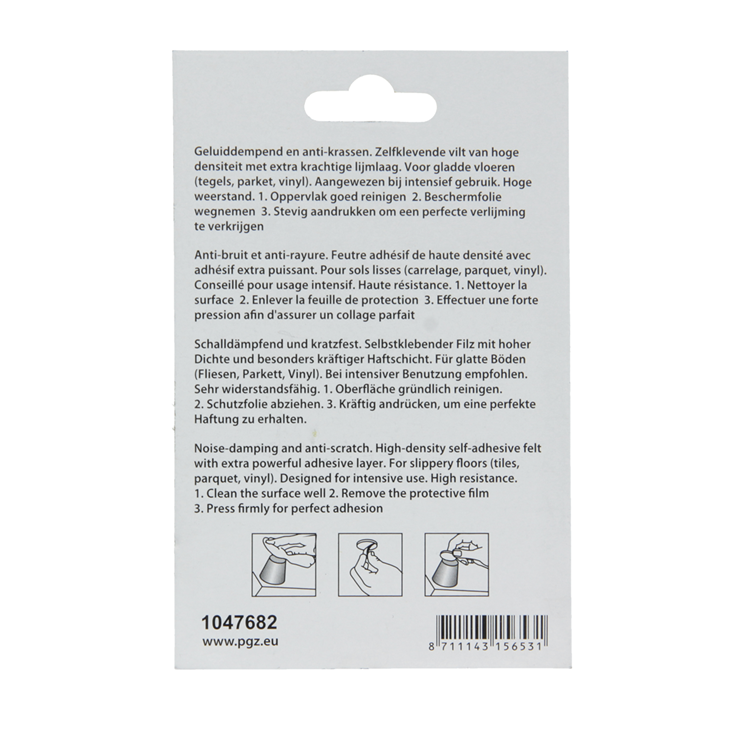 Afbeelding laden in galerijviewer, Mack 1047682 - viltpastille zelfklevend bruin ø 25 mm 12 st pcs | 12 stuks