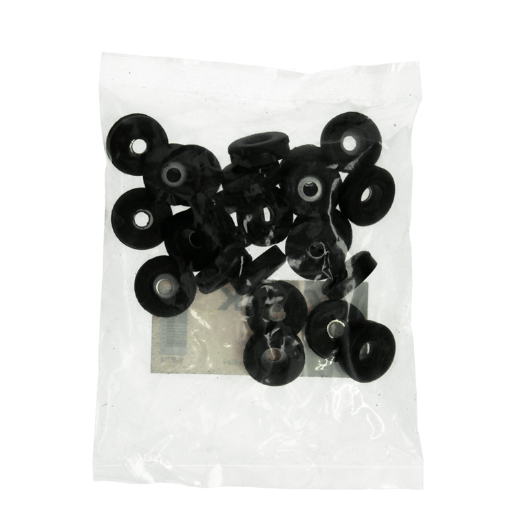 Afbeelding laden in galerijviewer, Mack 1047734 - stoeldop rubber zwart ø 23 mm 24 st pcs | 6 stuks