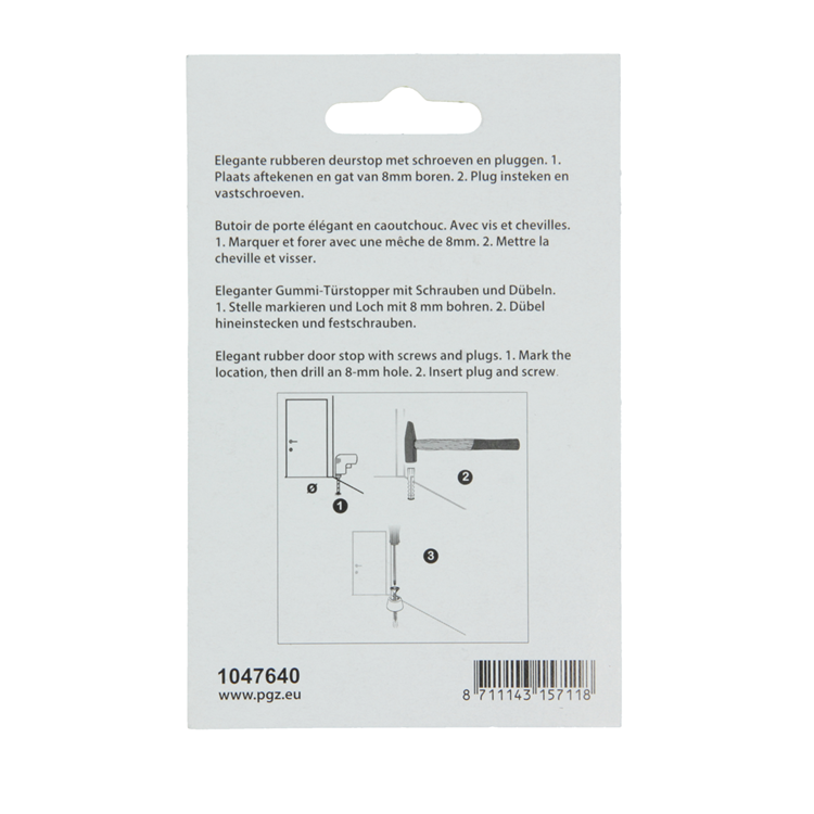 Afbeelding laden in galerijviewer, Mack 1047640 - deurstop rubber + plug zwart ø 30 mm 2 st pcs | 6 stuks