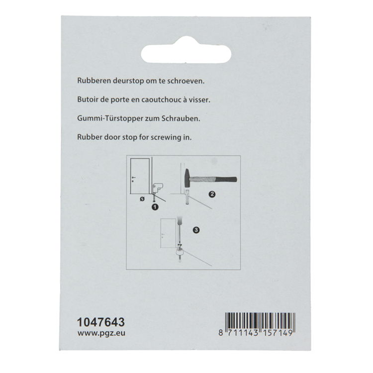 ギャラリービューアに画像をロードする, Mack 1047643 - deurstop rubber + schroef rood 30 x 25 mm 2 st pcs | 6 stuks