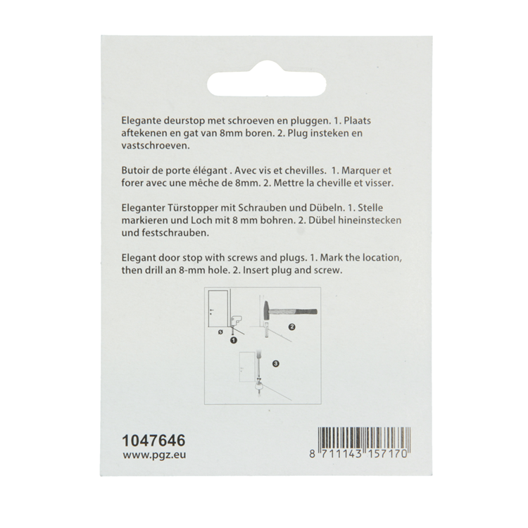 Afbeelding laden in galerijviewer, Mack 1047646 - deurstop met rubber verchroomd ø 30 mm 1 st pc | 6 stuks
