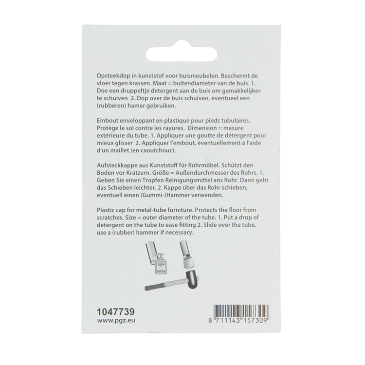 Afbeelding laden in galerijviewer, Mack 1047739 - opsteekdop kunststof zwart ø 32 mm 4 st pcs | 6 stuks