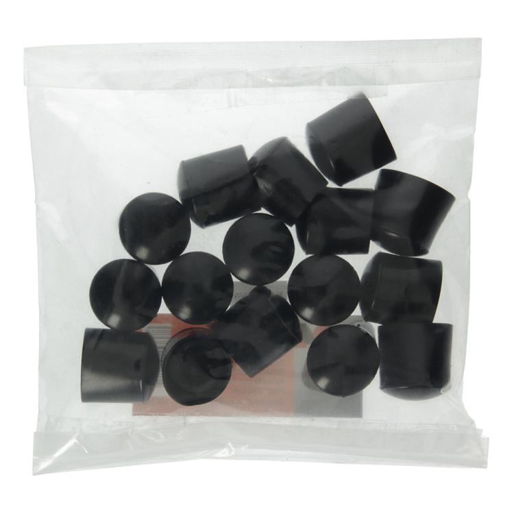 Afbeelding laden in galerijviewer, Mack 1047746 - opsteekdop kunststof zwart ø 22 mm 16 st pcs | 6 stuks