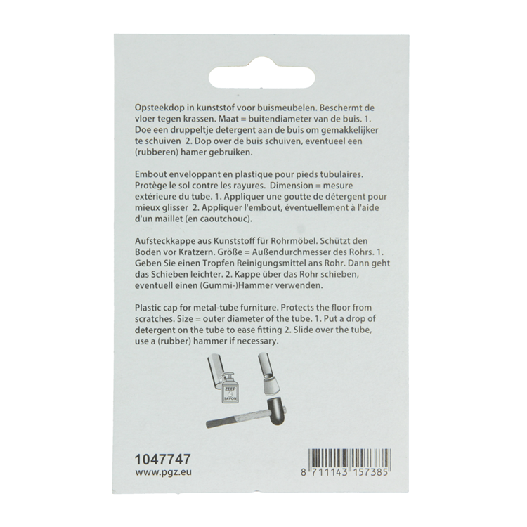 Afbeelding laden in galerijviewer, Mack 1047747 - opsteekdop kunststof wit ø 22 mm 4 st pcs | 6 stuks