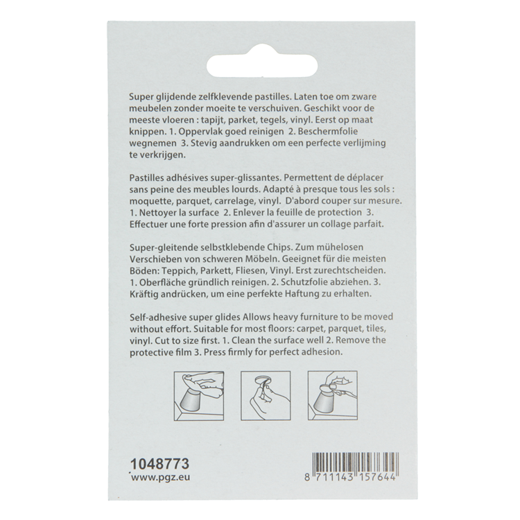 Afbeelding laden in galerijviewer, Mack 1048773 - super glijpastille zelfklevendbruin ø 65 mm 4 st pcs | 12 stuks