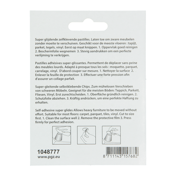 Afbeelding laden in galerijviewer, Mack 1048777 - super glijpastille zelfklevendbruin 30 x 30 mm 4 st pcs | 12 stuks