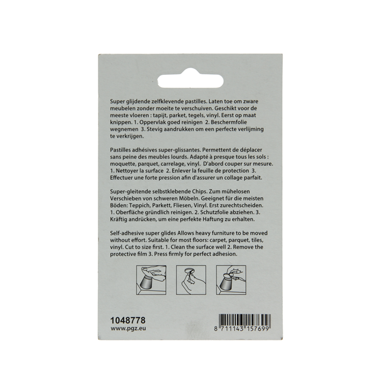 Afbeelding laden in galerijviewer, Mack 1048778 - super glijpastille zelfklevendbruin ø 50 mm 4 st pcs | 12 stuks
