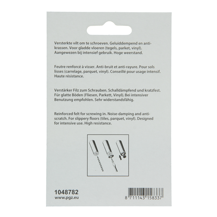 Afbeelding laden in galerijviewer, Mack 1048782 - versterkte vilt + schroef bruin ø 30 mm 4 st pcs | 6 stuks
