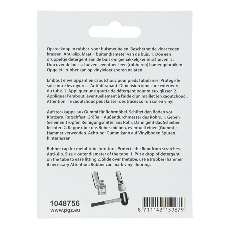 Afbeelding laden in galerijviewer, Mack 1048756 - opsteekdop rubber zwart ø 12 mm 4 st pcs | 6 stuks