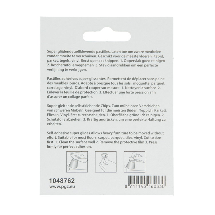 Cargue la imagen en el visor de la galería, Mack 1048762 - super glijpastille zelfklevendbruin 25 x 25 mm 4 st pcs | 12 stuks