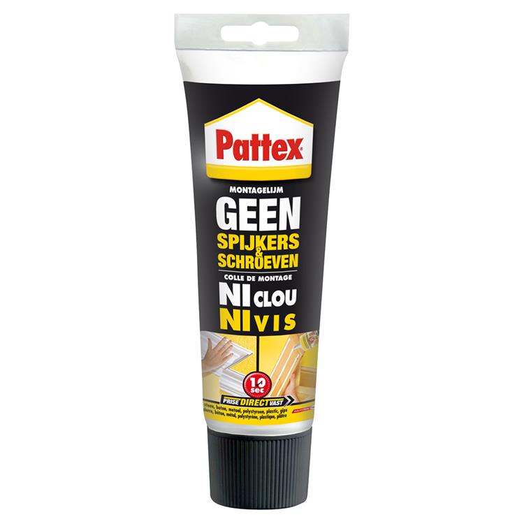Afbeelding laden in galerijviewer, Pattex montagekit 250 g – geen spijkers schroeven – universale montgellijm binnen – extra sterk waterdicht – voor hout, metaal, steen meer