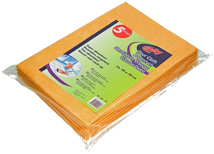 Afbeelding laden in galerijviewer, Multy 1009172 - viscose dweilen oranje 5stuks | 5 stuks