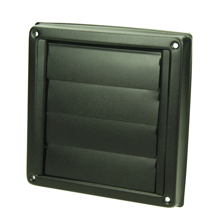 Afbeelding laden in galerijviewer, Renson 1069269 - inbouw dampkaprooster 633 inox zwart (dia 100) | 2 stuks
