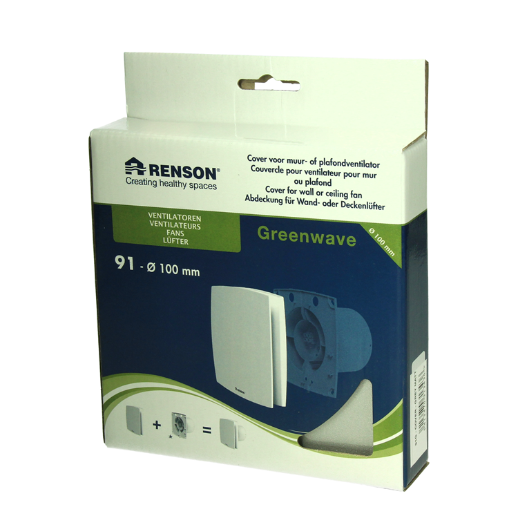 Afbeelding laden in galerijviewer, Renson 1069258 - mechanische ventilator cover (9x11-dia 100) 91g (grijs) | 2 stuks