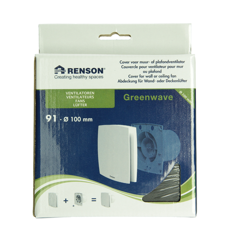 Afbeelding laden in galerijviewer, Renson 1069257 - mechanische ventilator cover (9x11-dia 100) 91b (zwart) | 2 stuks