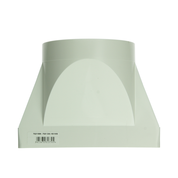 Afbeelding laden in galerijviewer, Renson 1069274 - pvc verbindingsst.rond rechth.7021 (220x90-dia 150) (wit) | 3 stuks