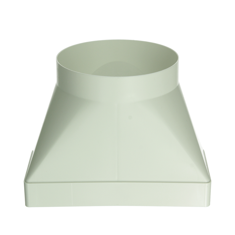 Afbeelding laden in galerijviewer, Renson 1069274 - pvc verbindingsst.rond rechth.7021 (220x90-dia 150) (wit) | 3 stuks