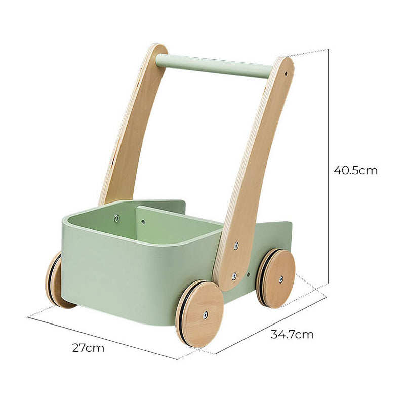 ギャラリービューアに画像をロードする, Playwood duwwagen groen loopwagen little walker