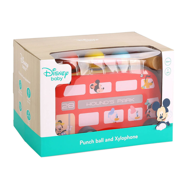 Laden Sie das Bild in Galerie -Viewer, Disney Mickey Mouse Houten Hamerbank en Xylofoon