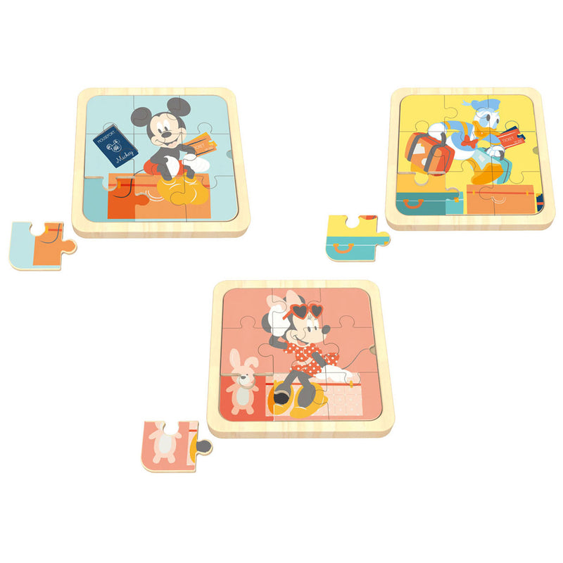Laden Sie das Bild in Galerie -Viewer, Disney houten mini puzzel 3in1