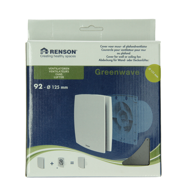 Afbeelding laden in galerijviewer, Renson 1069260 - mechanische ventilator cover (9x12-dia 125) 92b (zwart) | 2 stuks