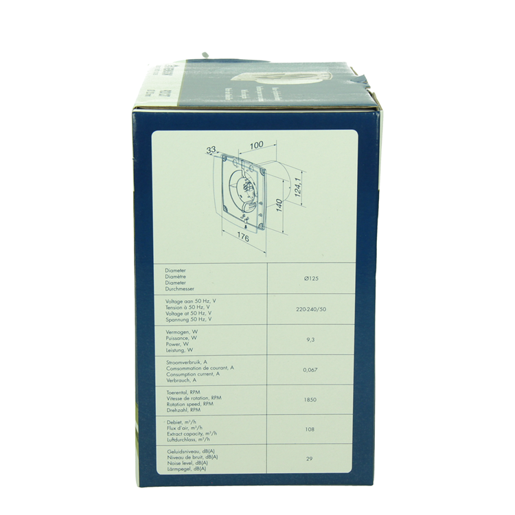 Afbeelding laden in galerijviewer, Renson 1069254 - mech. ventilator met timer 9212t (dia 125) | 2 stuks